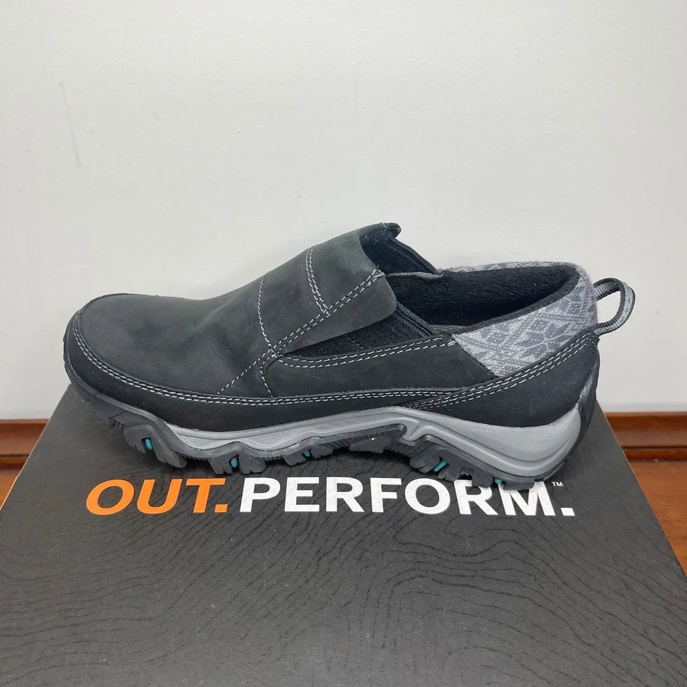 Merrell Polarand Rove Moc Waterproof Black Leather Hiking Shoes‎ Womens 5.5